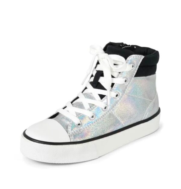 Tween Girls Holographic High Top Sneakers