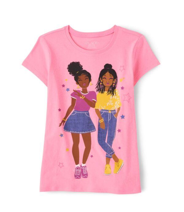 Girls Positive Girl Graphic Tee - S/D Nn Pinkbeam